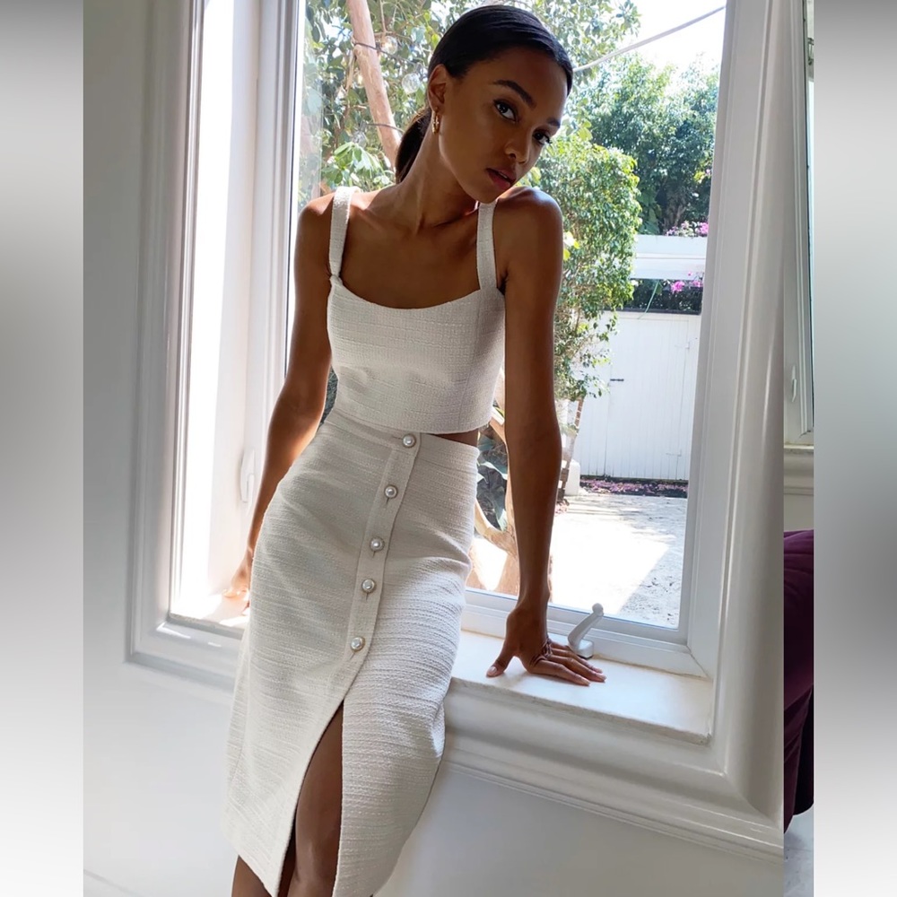 Babaton Times Tweed Top NWOT (matching skirt also available)